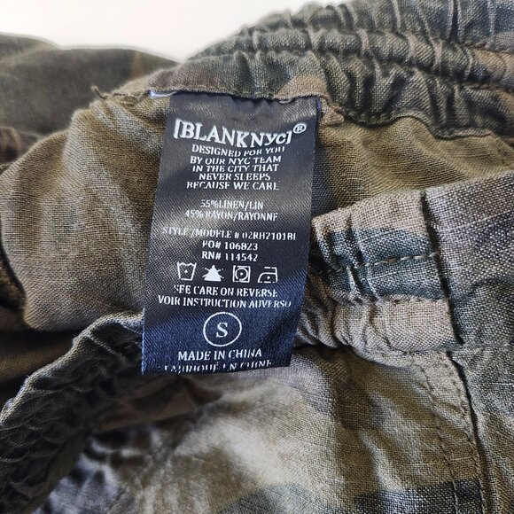 BLANK NYC | Women's Camo Linen Drawstring Jogger - Picture 9 of 13
